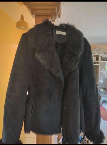 Balmain veste femme noire daim - balmain,