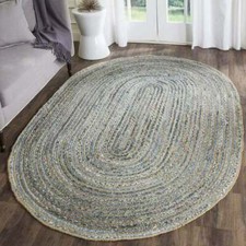 Tapis ovale 100 % naturel en