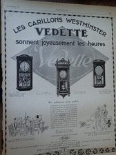 STAR chime WESTMINSTER + perfume 5 FORVIL advertising paper ILLUSTRATION 1926