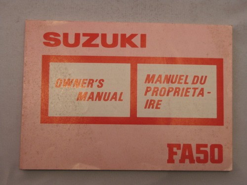 Suzuki fa50 1988 manuel - fa50,