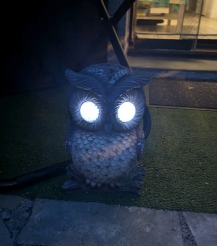 Statue hibou jardin extérieur