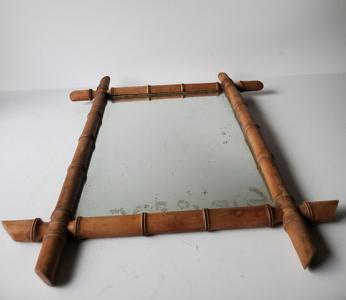 Ancien miroir bois - miroir,