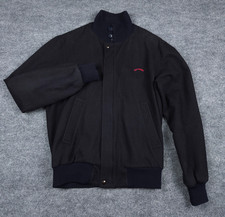 Paul Shark Yachting Bomber Jacket Men's Large Navy Wool Blend Full Zip Italy **