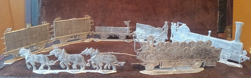 Tin figures display case - 7,
