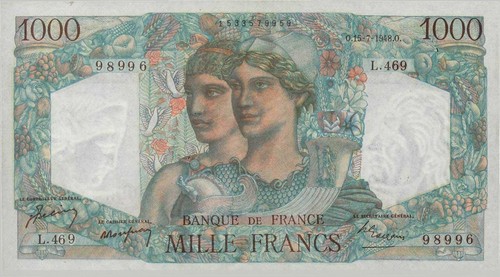 071 1000 francs - francs, et