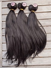 🇫🇷 Extensions Cheveux Yaki – 6 Paquets Dégradés - tissage semi naturel Châtain