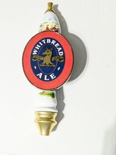 Vintage Whitbread Pale Ale Ceramic Fox Hunt Scene Beer Tap Handle - 11"