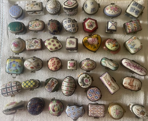 Boites piluliers porcelaine - boites,