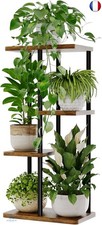 Bamworld Support Plantes Intérieur et Porte Plante Intérieur, Étagère Plante Mét