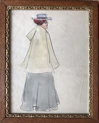 Dessin mode femme la - dessin, à