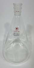ACE Glass 2000mL Borosilicate Erlenmeyer Flask 24/40 Joint