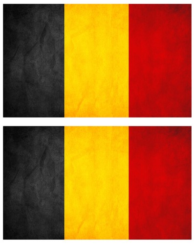 Sticker drapeau belge - 2, x