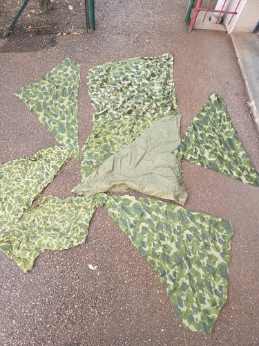 Lots morceaux toile parachute
