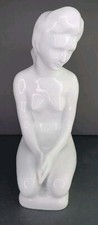 Baudour Porcelain Cerabel Nude Lady Bather at Water's Edge Fischweiler Gustave