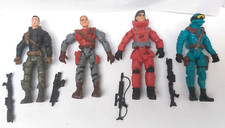 LOT 4 MILITARY FIGURES LANARD ADVENTURE WITH WEAPONS FIGURE TOY SOLDIER