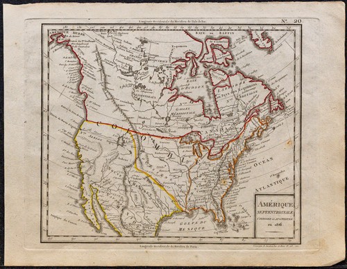 1823 amérique nord usa - nord,