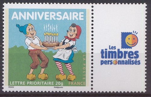 Timbre france personnalisé - timbre,