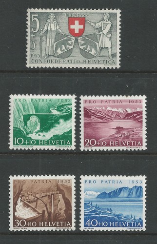 Switzerland b222 226 mint - switzerland, b222-226