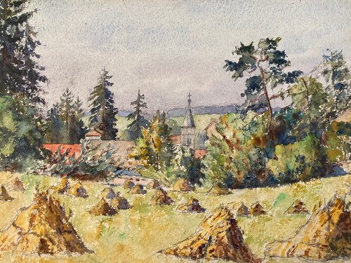 Peinture aquarelle post - peinture,
