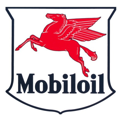 Mobiloil shield vinyl - 9"x9",