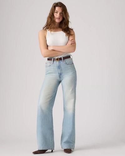 Levi ribcage wide leg jeans - leg,