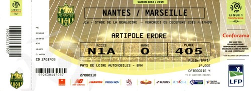 Billet ticket match - billet/ticket,