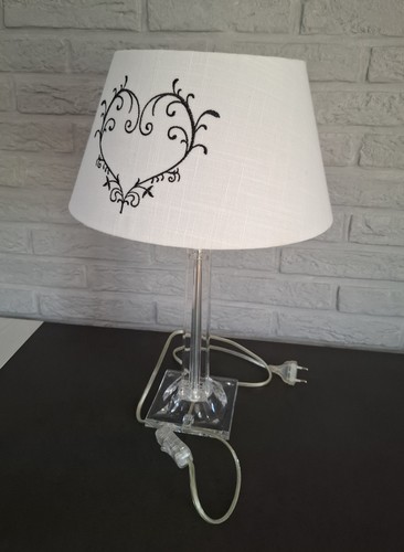Lampe pied transparent en - transparent,