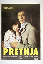 LA MENACE / THE THREAT Original exYU movie poster 1977 YVES MONTAND CAROLE LAURE