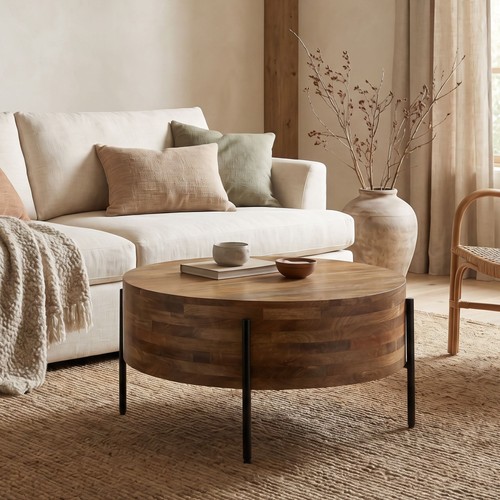 Table basse 70cm mangue - basse, bois