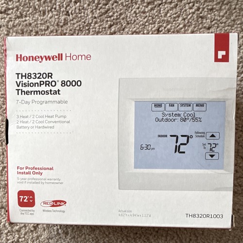 Honeywell home visionpro - visionpro, 8000