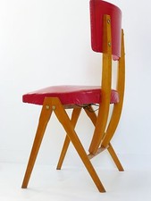 SUPERB TYPICAL 1950 VINTAGE ROCKABILLY 50's VTG CHAIR COMPASS FEET