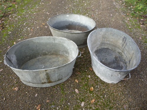 Bassine ovale zinc - ovale, en