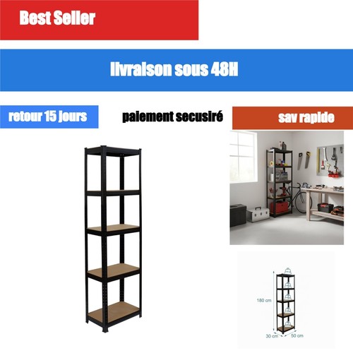 étagère niveaux 180x50x30 - 5,