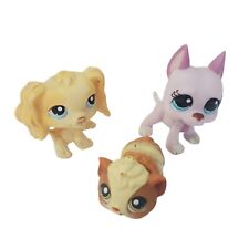 LPS #1716 Littlest Pet shop Original Authentic Chien Dog Spaniel Lot 3 Hamster