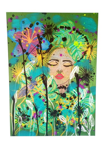 Tableau abstrait coloré - abstrait,