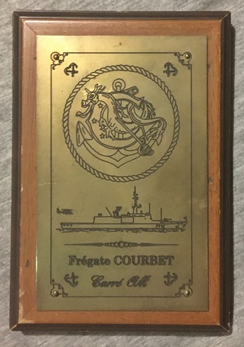 Plaque fregate courbet carré - plaque,
