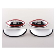 4 MOULURES DE POIGNEES COQUILLES CHROME PEUGEOT 206 1998 A 2008