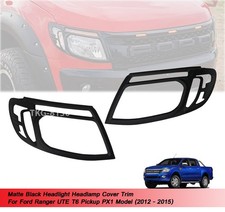 Garniture de cache phare noir