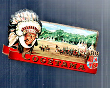 Large Antique Indian Cogetama Cigar Label Chrome 19cm by 10cm