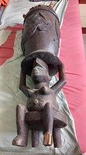 1 TRES ANCIEN TAM TAM AFRICAIN DE 94 CM DE HAUT/ COLLECTION/COTE D'IVOIRE 