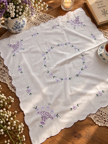 Nappe centre table brodé - nappe,
