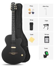 Moukey BCC-100 guitare électrique acoustique avec capteur S Voulme bouton noir