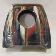 ANCIEN CORPS  D'HORLOGE  PENDULETTE  EN GRES FLAMME ART NOUVEAU D2986