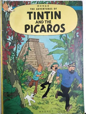ADVENTURES OF TINTIN: HERGE- TINTIN AND PICAROS 1984 COMIC STYLE CHILDREN BOOK