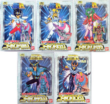 Saint Seiya Vintage 5 Bronzes Plastic Bandai 2001 Japan New Rare