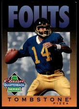 1995 TOMBSTONE PIZZA CLASSIC QUARTERBACK SERIES DAN FOUTS SAN DIEGO CHARGERS #4A