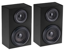 Paire d'enceintes actives 2.1, bluetooth,  6 W / 5 W et boîtier en bois - Auvis