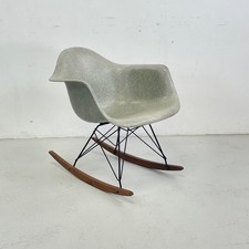 VINTAGE 1950s EAMES HERMAN MILLER RAR ROCKING CHAIR IN SEAFOAM GREEN #4663