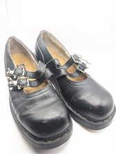 T.U.K. Anarchic 2 Skull Buckle Mary Janes size 10
