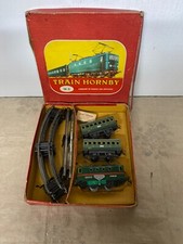 Ancien train à remonter train HornBy fabriqué en France par mécano boîte